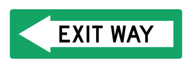 Download Exit Way Sign – Printable Emergency & Directional Notice for Safe Navigation