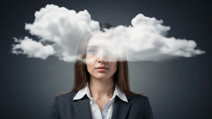 Clouded mind conceptual mental health - Powered by Adobe