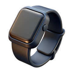 Sleek Dark Blue Smartwatch Modern Technology Meets Minimalist Design