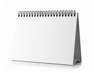Blank Paper Desk Spiral Calendar Mockup for Stationery or Scheduling Design Display