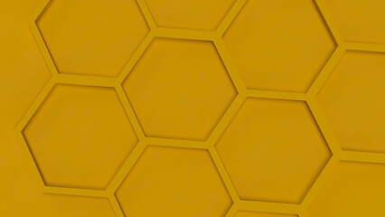 The Yellow Beehive  for Abstract Background concept 3d Rendering.
