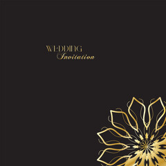 The Gold Mandala Wedding Iinvitation Card