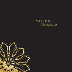 The Gold Mandala Wedding Iinvitation Card