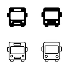Bus icon vector. bus sign and symbol