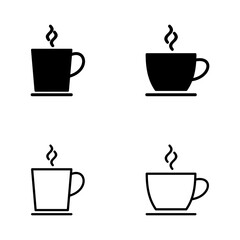 coffee cup icon vector. cup a coffee sign and symbol