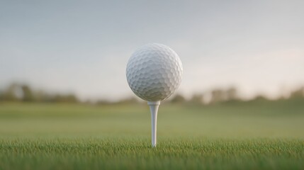 Golf Ball on Tee Essential Equipment for Perfect Swings