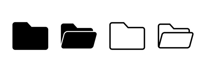 Folder icon logo design. folder sign and symbol