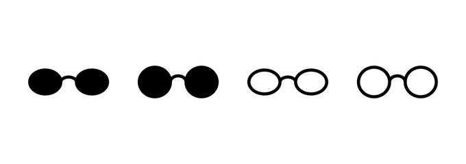 Glasses icon logo design. Glasses sign and symbol