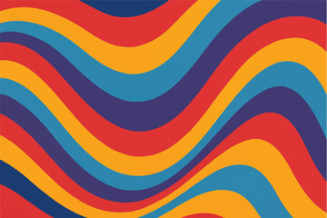 Colorful and Abstract Wavy Patterns Modern and Retro Designs