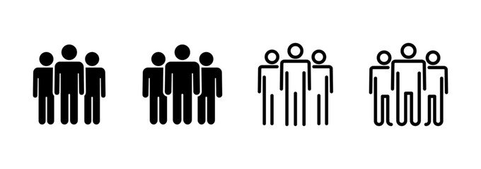 people icon logo design. person sign and symbol. User Icon vector