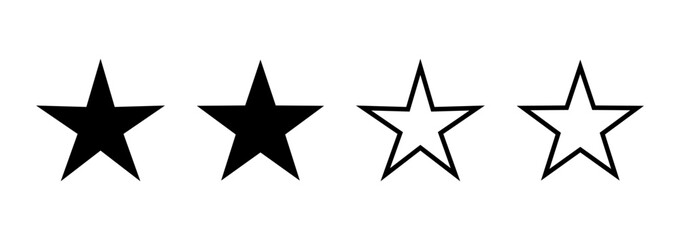 Star icon logo design. rating sign and symbol. favourite star icon