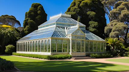 Captivating Beauty: The Historic Stained Glass Greenhouse of the Adelaide Botanic Garden