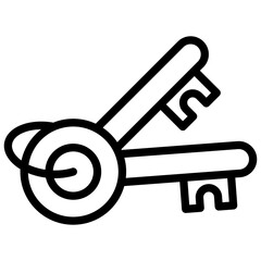 keychain line icon