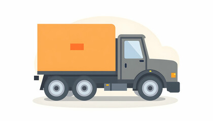 Fototapeta premium Delivery Truck Illustration Isolated on White Background