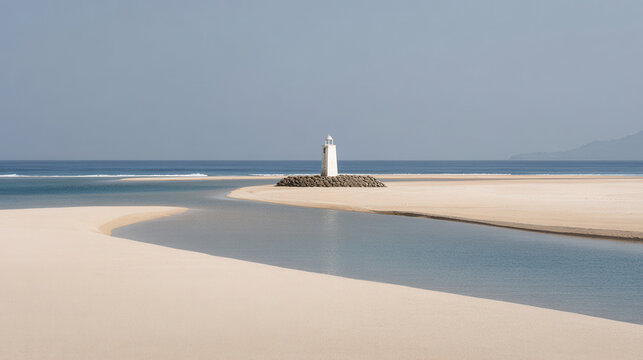serene delta estuary in saint kitts and nevis at high noon captured in rich color tones