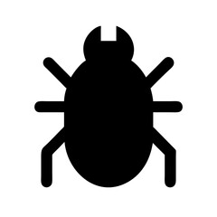 Bug alt icon vector illustration