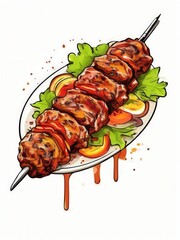 the AI Image Generator, Delicious Glazed Chicken Drumsticks with Sauce