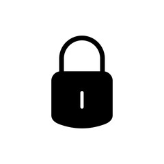 Lock icon symbol for apps and websites. Padlock sign and symbol. Encryption icon. Security symbol