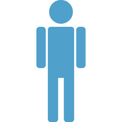 Illustration of a Human Stick Figure Icon