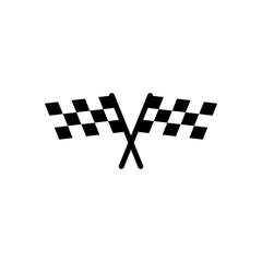 Racing flag icon symbol for apps and websites. race flag sign and symbol.Checkered racing flag icon