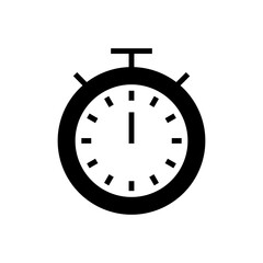 Stopwatch icon symbol for apps and websites. Timer sign and symbol. Countdown icon. Period of time