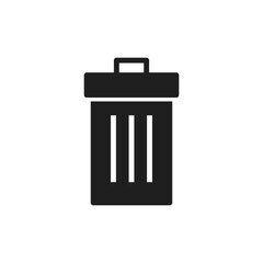Trash icon symbol for apps and websites. trash can icon. delete sign and symbol.
