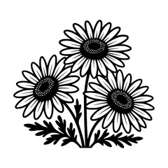 Chamomile. Herbal tea logo