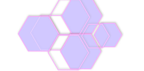 Abstract geometric technology out color line hexagon polygonal honeycomb luxury pattern vector background.	