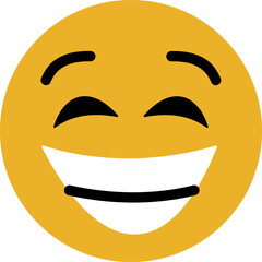 Friendly and cute emoji smile icons perfectly crafted for joyful expression