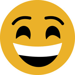 Obraz premium Emoji emoticons featuring smiling faces and joyful expressions for digital communication