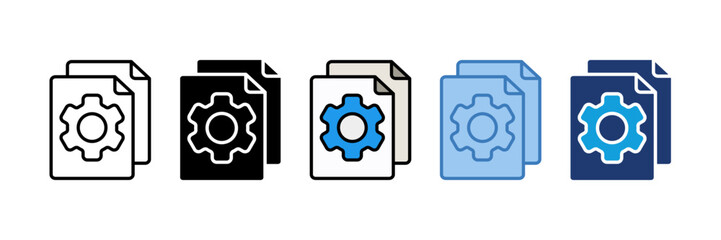 File Setting Icon Element For Design