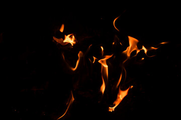 Blaze fire flame texture background. Fire sparks background. Abstract fire flame texture for banner background. Flaming burning effect. Abstract art pattern with copy space.