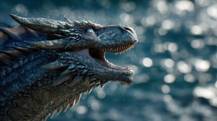 Fototapeta premium Dragon roar fantasy