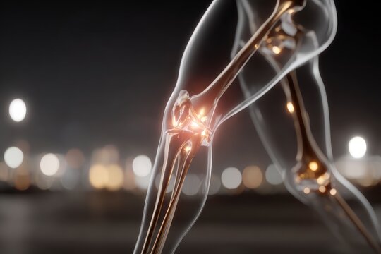 Human Knee Joint Anatomy  Iliotibial Band Syndrome Illustration