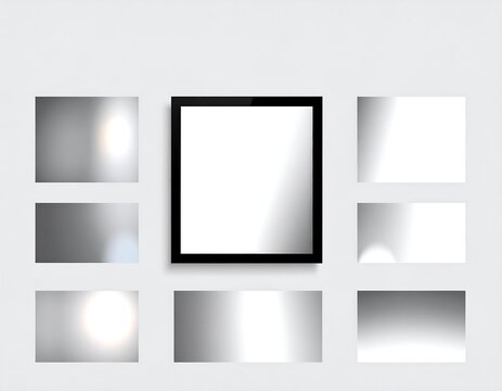 Abstract grayscale gradient design collection