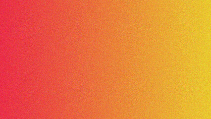 Gradient of red and yellow with grain and noise effect. Grainy retro abstract background.