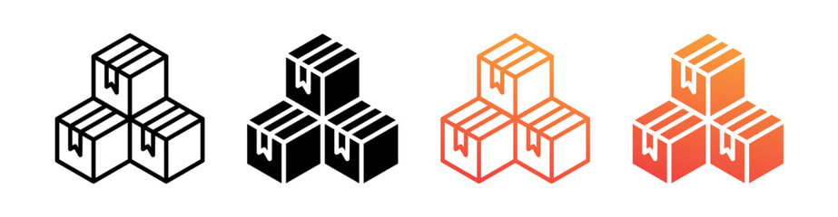 Product Multi Style Icon Set Vector 