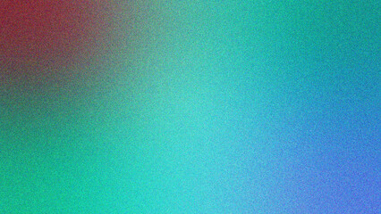 Retro grainy gradient background noise texture effect summer poster design seamless colors teal abstract wave pattern
