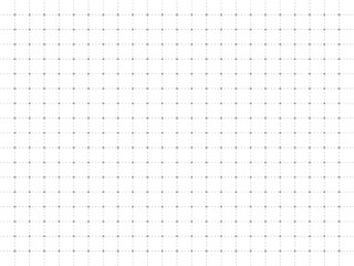 白地にグレーの点線グリッドの方眼紙の背景素材
