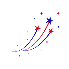 Fourth of July Fireworks Vector Illustration