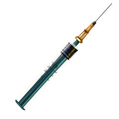 Naklejka premium syringe with a needle