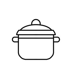 pot sketch vector design illustration, pot icon, pot logo, good as sticker.