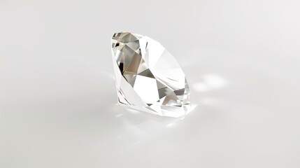 3D Diamond - shaped Design on White Background