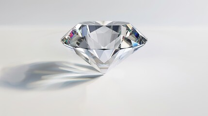 3D Diamond - shaped Design on White Background