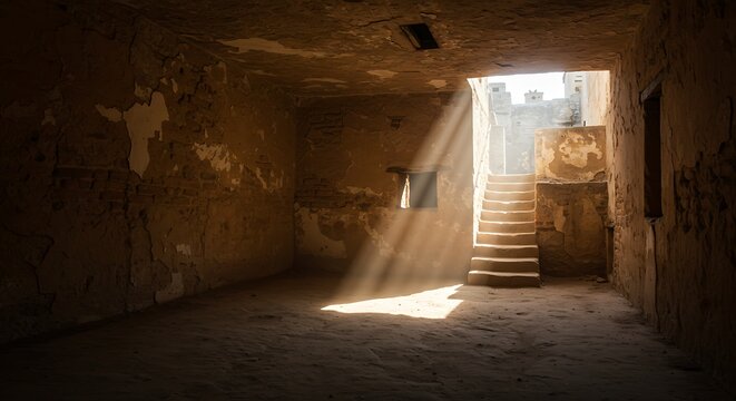 Age brown cave floor cellar fort stable stall ruin attic wall slot hole. Blank empty shelter shadow handle lead bright glow shine day beam ray