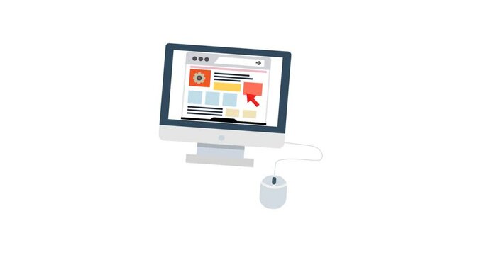 A modern animated icon representing pay-per-click advertising (PPC), often featuring a mouse cursor clicking a dollar symbol, ad box, or graph. Ideal for illustrating paid ad campaigns, Google Ads, CP