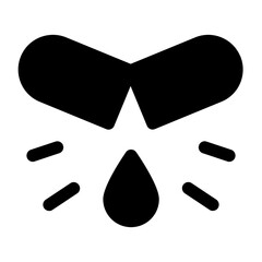 Open Capsule Liquid Drop Icon
