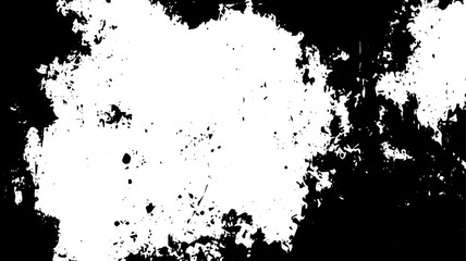 Distressed Grunge Texture with Irregular Ink Splatter Border and White Center