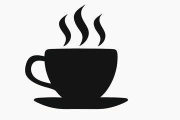 Obraz premium Aromatic Hot Beverage Coffee Cup Icon Illustration