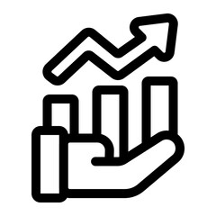 Hand Holding Growth Graph